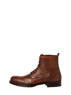 Boots|Formele Schoenen|JACK & JONES - leren laarzen Bruin