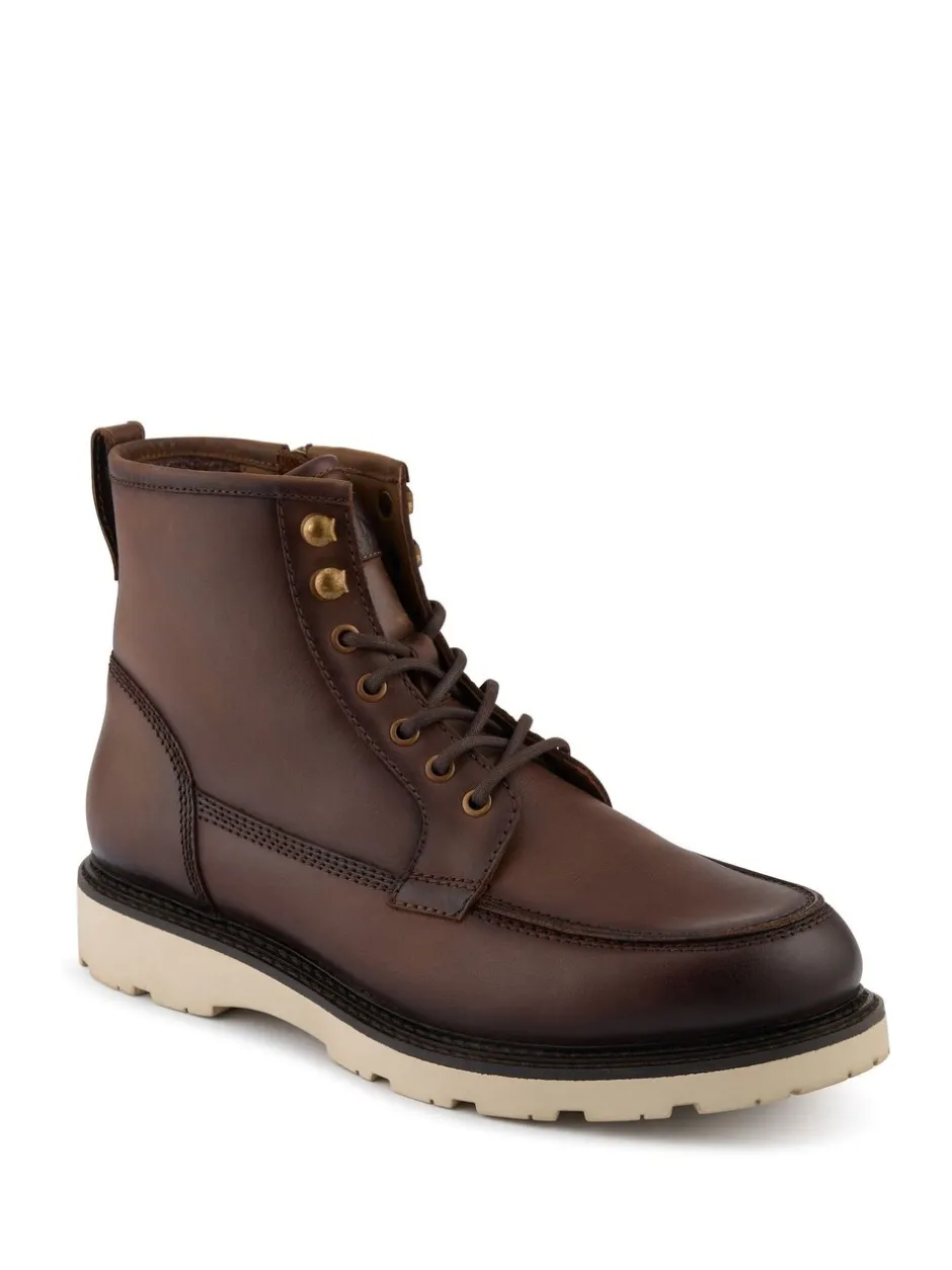 Boots|Jones Bootmaker - Essex Chunky Leather Boots Bruin