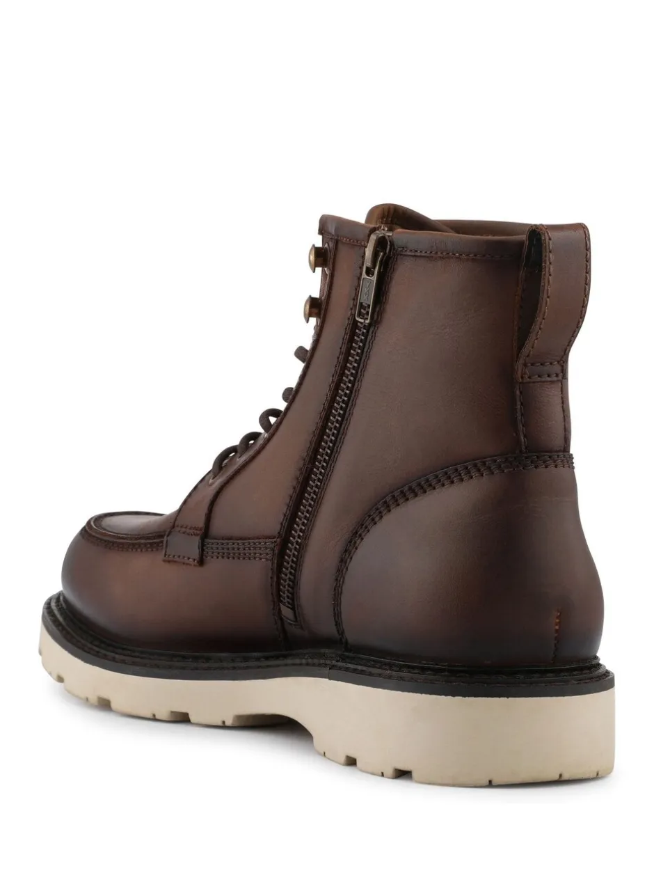 Boots|Jones Bootmaker - Essex Chunky Leather Boots Bruin