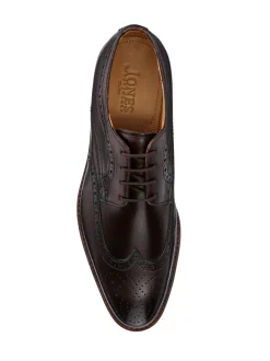 Formele Schoenen*Jones Bootmaker - Longwood suède derby-brogueschoenen Bruin