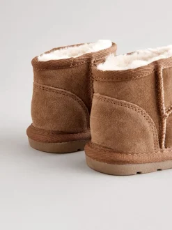 Boots*Next - Laarzen van suède met warme voering Bruin
