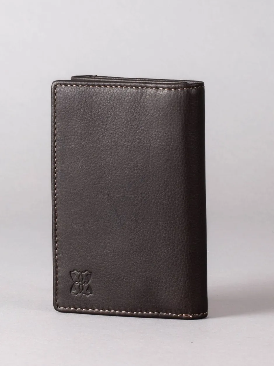 Portemonnees|Lakeland Leather - Bowston portemonnee met opvouwbaar ontwerp Bruin