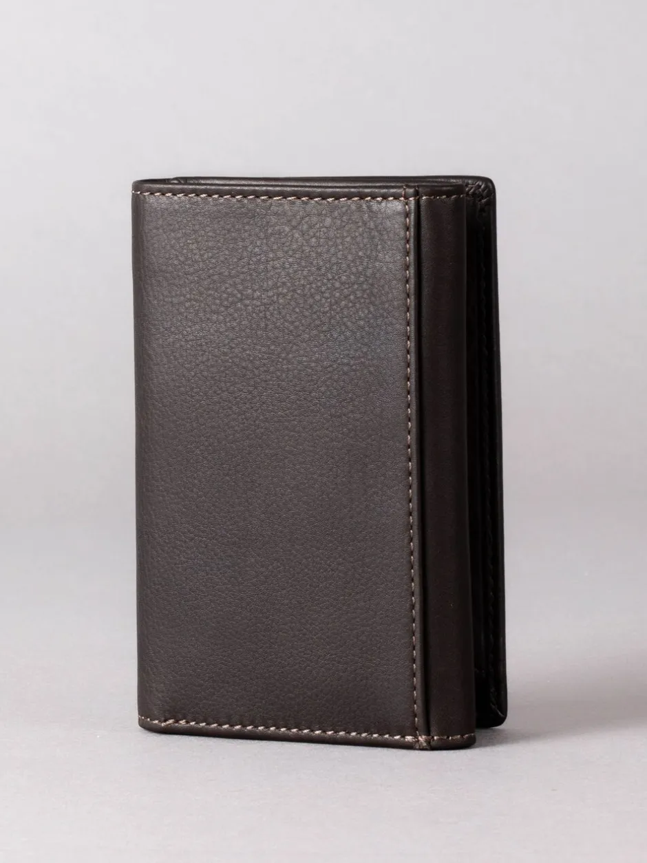 Portemonnees|Lakeland Leather - Bowston portemonnee met opvouwbaar ontwerp Bruin