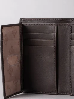 Portemonnees|Lakeland Leather - Bowston portemonnee met opvouwbaar ontwerp Bruin