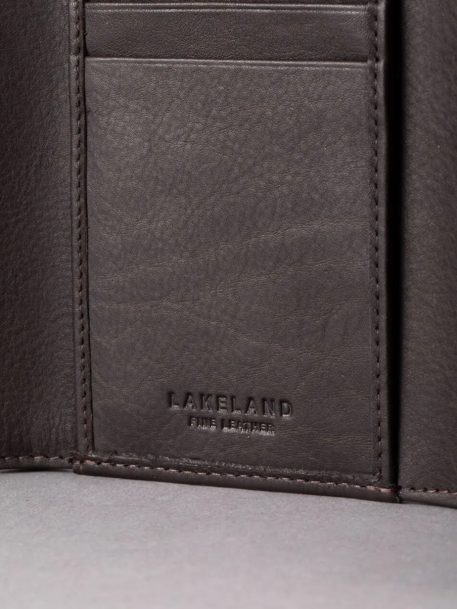 Portemonnees|Lakeland Leather - Bowston portemonnee met opvouwbaar ontwerp Bruin