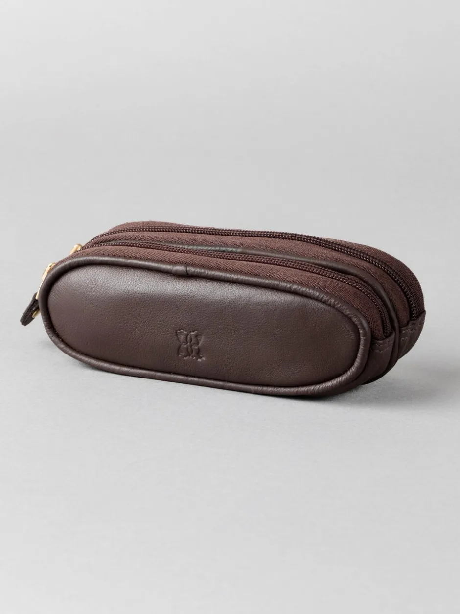 Zonnebril|Lakeland Leather Bruin - dubbele brillenkoker