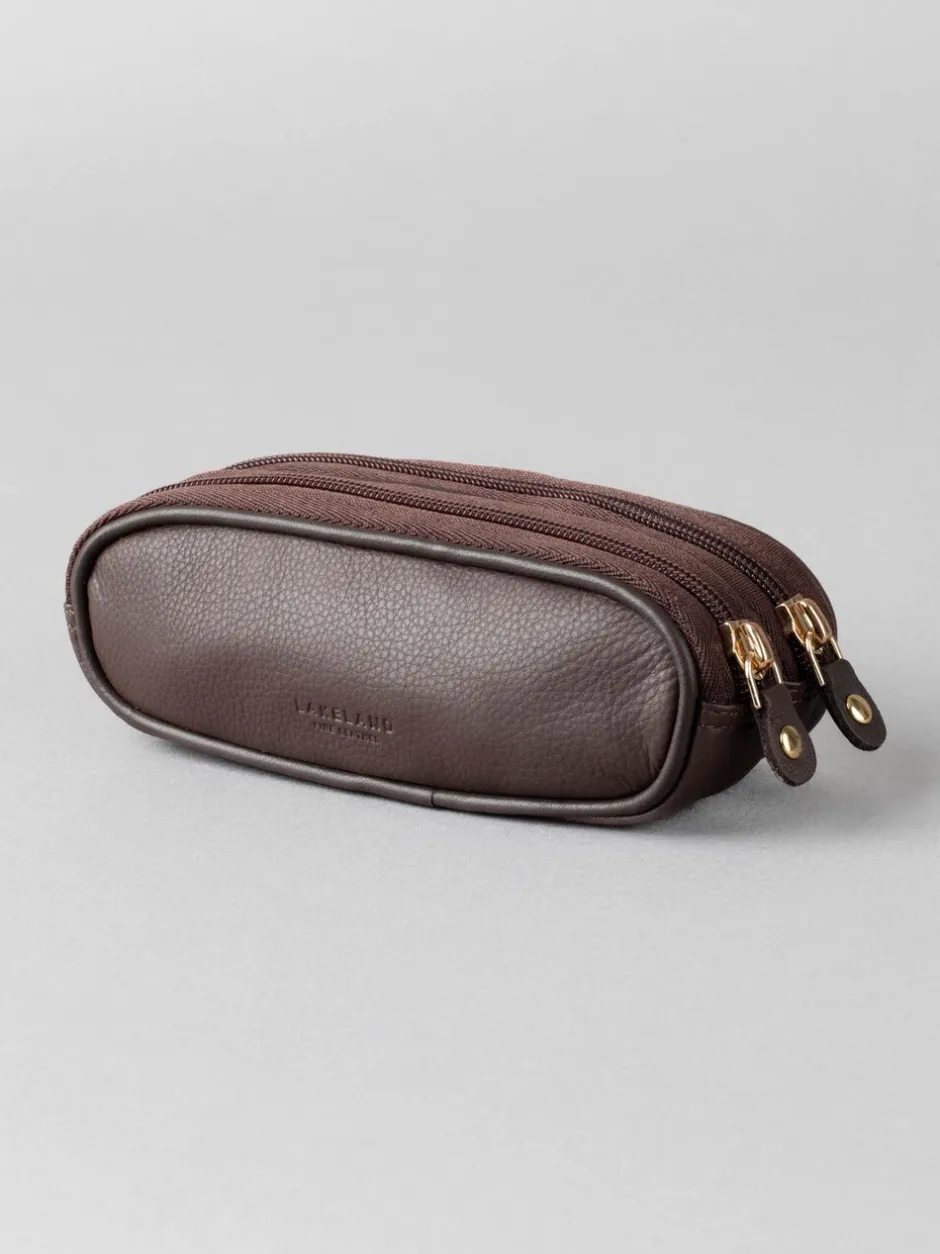 Zonnebril|Lakeland Leather Bruin - dubbele brillenkoker