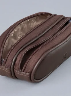 Zonnebril|Lakeland Leather Bruin - dubbele brillenkoker