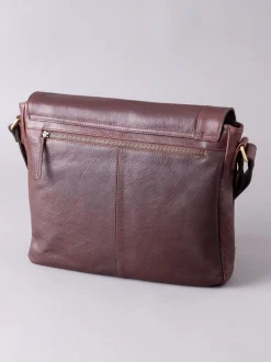 Tassen|Lakeland Leather - Grote Keswick Leren Messenger-tas Bruin