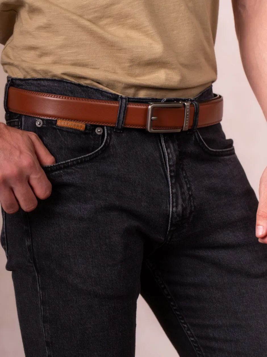 Riemen En Bretels*Lakeland Leather - Rigg Ratchet Belt Bruin