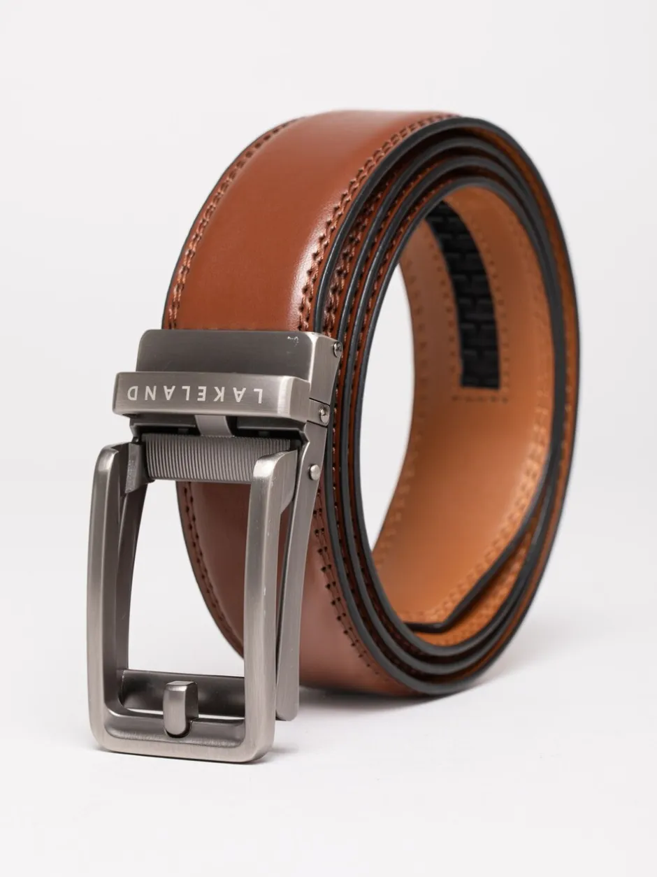 Riemen En Bretels*Lakeland Leather - Rigg Ratchet Belt Bruin
