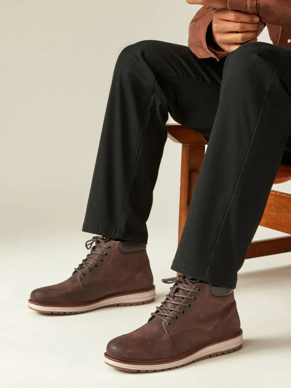 Boots|Next - Leren hoge schoenen Bruin