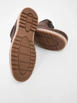 Boots|Next - Leren hoge schoenen Bruin