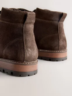 Boots*Next - Leren hoge schoenen Bruin