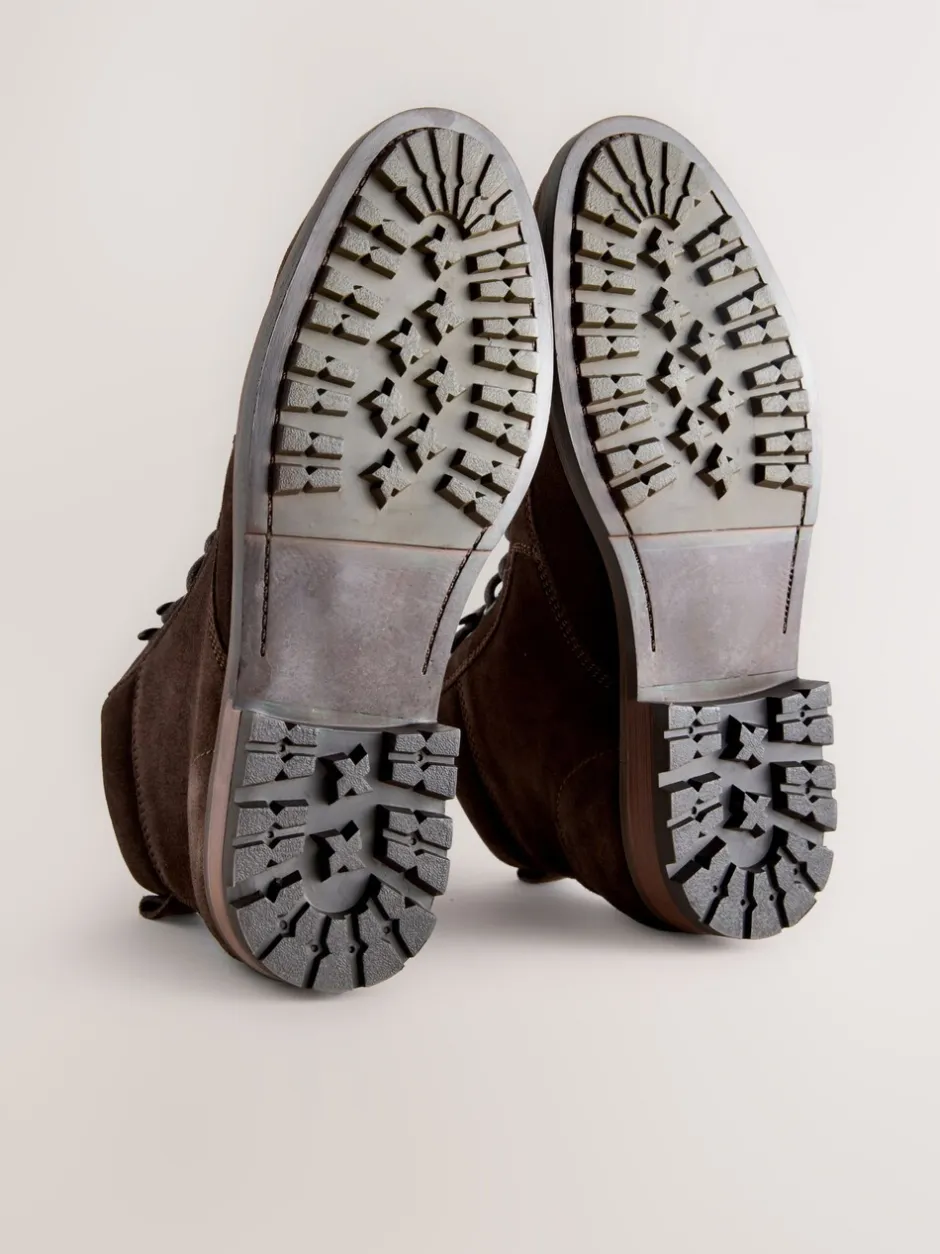 Boots*Next - Leren hoge schoenen Bruin