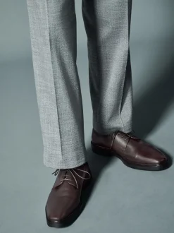 Schoenen|Formele Schoenen*Next - Leren schoenen met contrasterende neus Bruin