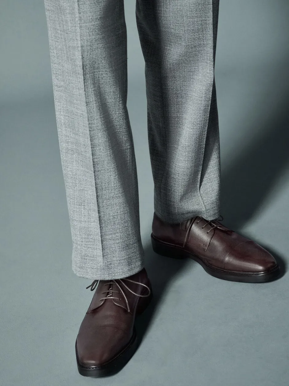Schoenen|Formele Schoenen*Next - Leren schoenen met contrasterende neus Bruin