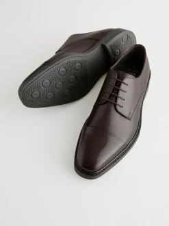 Schoenen|Formele Schoenen*Next - Leren schoenen met contrasterende neus Bruin