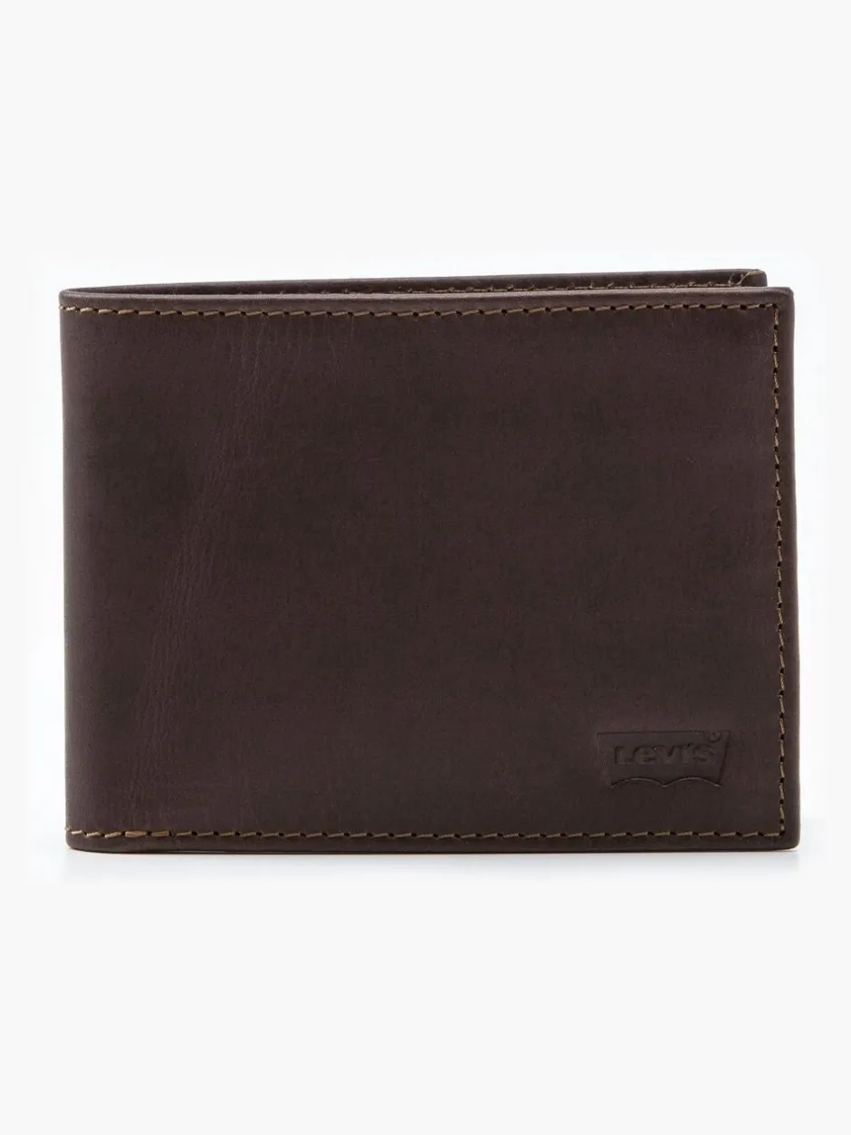 Portemonnees*Levi's - ® leren portemonnee Bruin