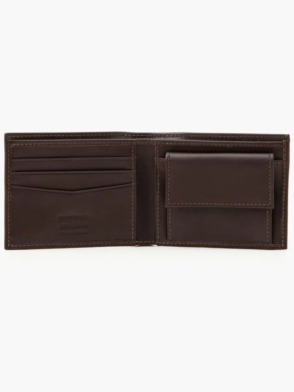 Portemonnees*Levi's - ® leren portemonnee Bruin