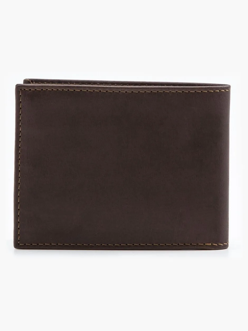 Portemonnees*Levi's - ® leren portemonnee Bruin