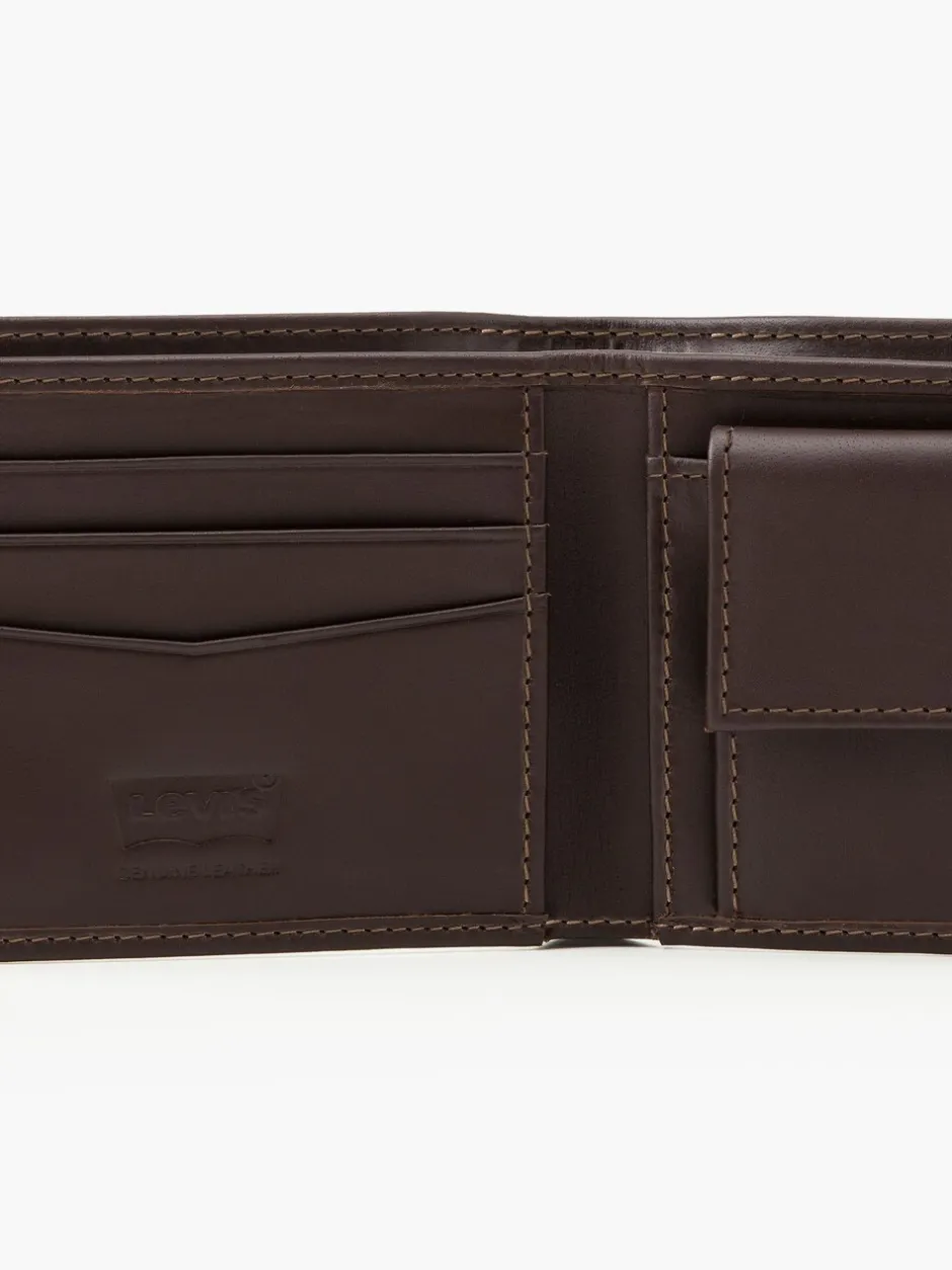 Portemonnees*Levi's - ® leren portemonnee Bruin