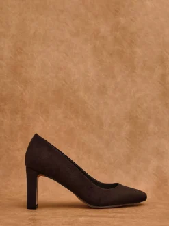 Schoenen Met Hakken|Linzi - Agenda Block Heel Courts Bruin