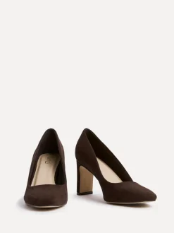 Schoenen Met Hakken|Linzi - Agenda Block Heel Courts Bruin