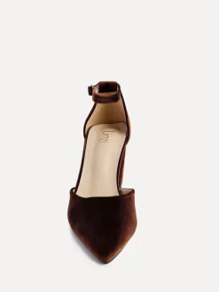 Schoenen Met Hakken|Linzi - Glam Classic Pointed Court Heels Bruin
