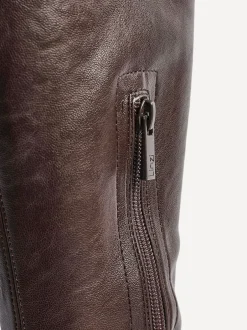Boots|Linzi - Hallie hoge stretchy laarzen Bruin