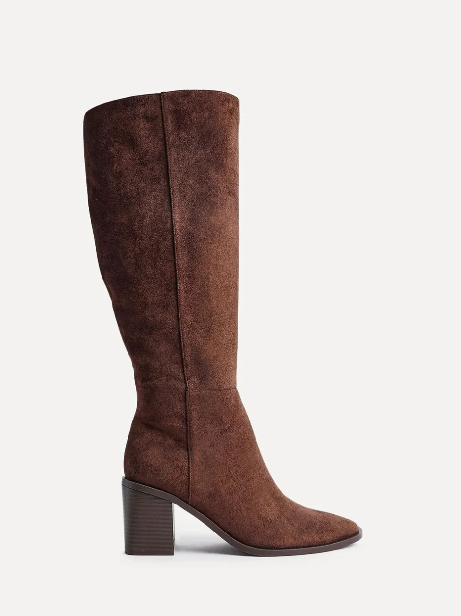 Boots*Linzi - Levine - Hoge laarzen met blokhak Bruin