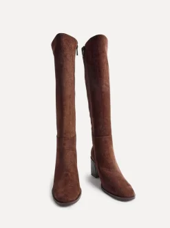 Boots*Linzi - Levine - Hoge laarzen met blokhak Bruin