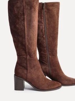 Boots*Linzi - Levine - Hoge laarzen met blokhak Bruin
