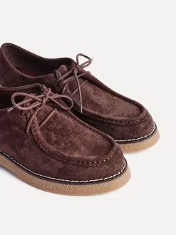 Lage Schoenen|Linzi - Perth Laced Chunky Loafers Bruin