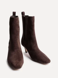 Boots*Linzi - Ritual Kitten Heeled Chelsea Boots Bruin