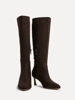 Boots|Linzi - Rush Pointed Toe High Leg Stiletto Boots Bruin