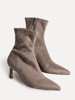 Boots|Linzi - Upgrade Kitten Heel Ankle Boots Bruin