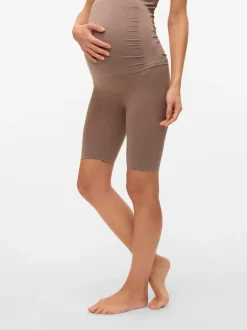Shorts*Mamalicious - Maternity Seamless Leggings Bruin