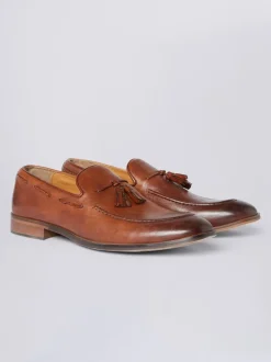 Formele Schoenen*MOSS - Highgate instappers met kwastjes Bruin