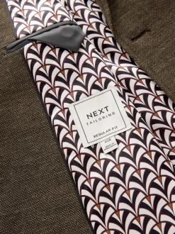 Blazers En Business-Jasjes*Next - Normale Pasvorm - Modieuze blazer met textuur Bruin