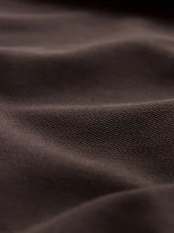 Poloshirts|T-Shirts En Hemden|Next Bruin - Normale Pasvorm - Piqué polo met lange mouwen