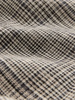 Kostuums En Werkkleding|Next Bruin - N.Premium Check Linen Rich Single Breasted Blazer