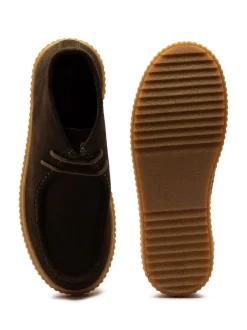 Boots|Off The Hook - Bolan suède leren Vetersluiting casual Boots Bruin