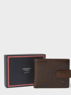 Portemonnees|Osprey London - - The London e leren portemonnee Bruin