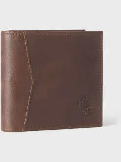 Portemonnees|Osprey London - The Compass leren muntenportemonnee Bruin