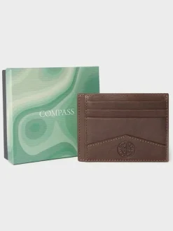 Portemonnees*Osprey London - The Compass Card Holder Bruin