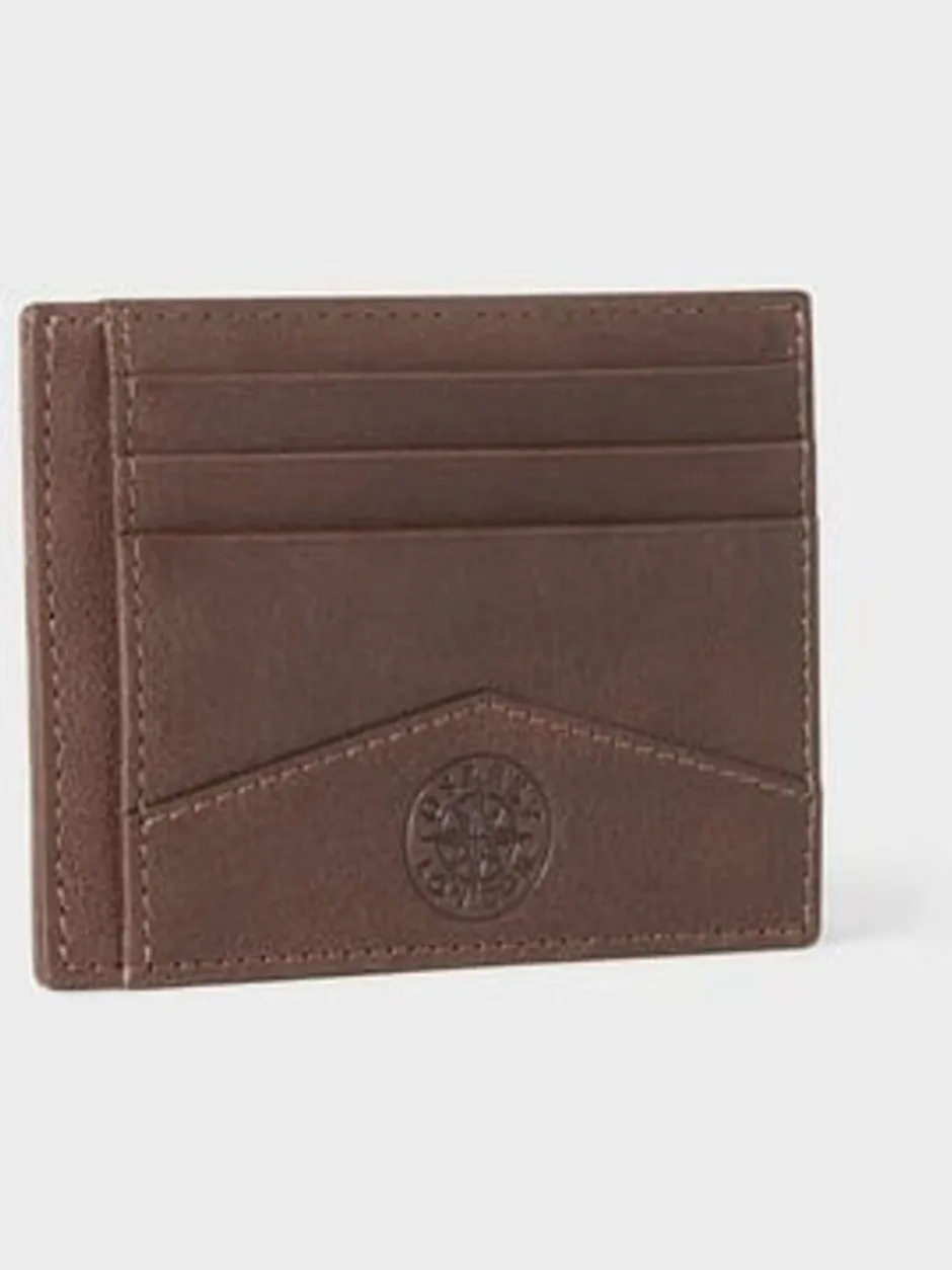 Portemonnees*Osprey London - The Compass Card Holder Bruin