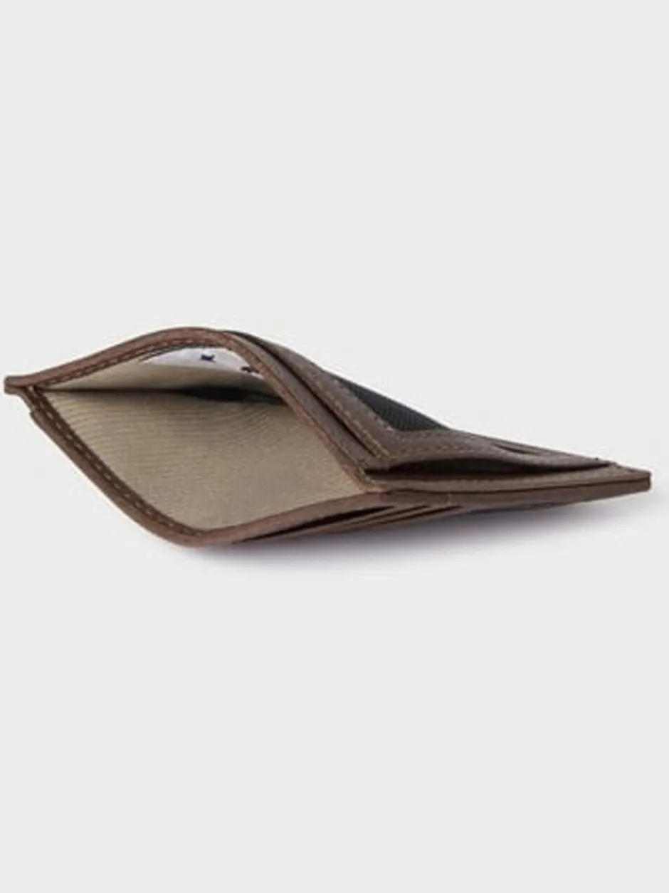 Portemonnees*Osprey London - The Compass Card Holder Bruin