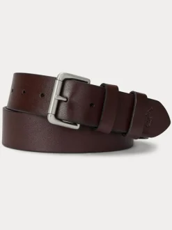 Riemen En Bretels*Polo Ralph Lauren - leren jeansriem Bruin