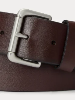 Riemen En Bretels*Polo Ralph Lauren - leren jeansriem Bruin